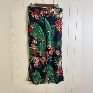 St. Tropez West Tropical Wide Leg Pants 12
